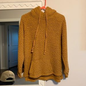 Mustard Sherpa Hoodie